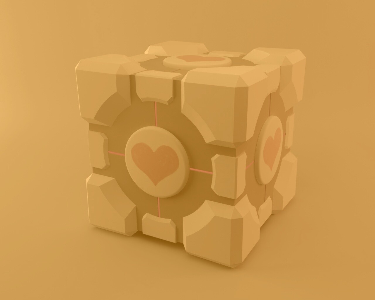 Взвешенный куб-компаньон обои