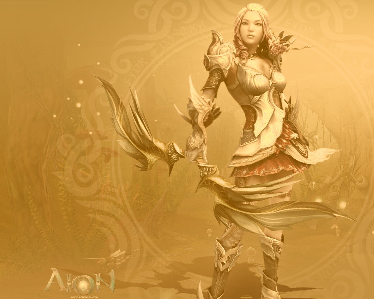 Лучница из Aion обои