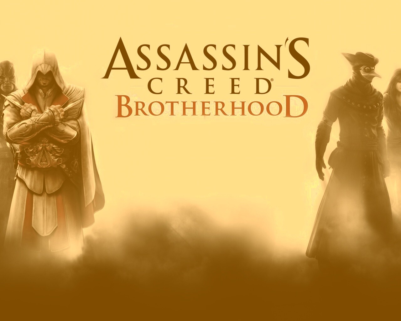 Персонажи игры Assasin"s Creed Brotherhood обои