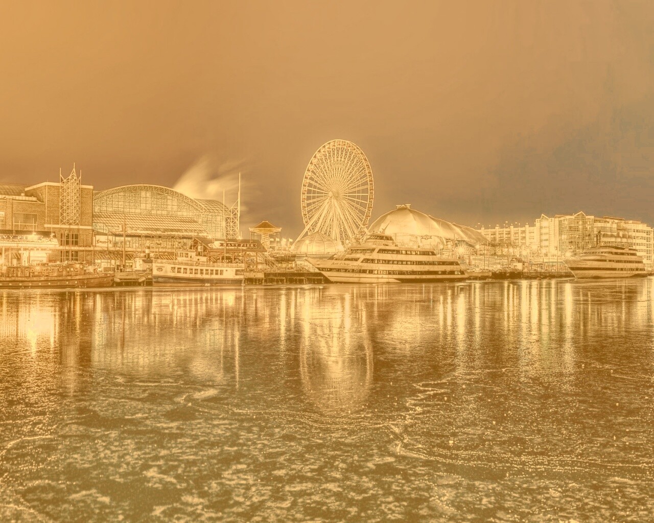 Причал для яхт обои