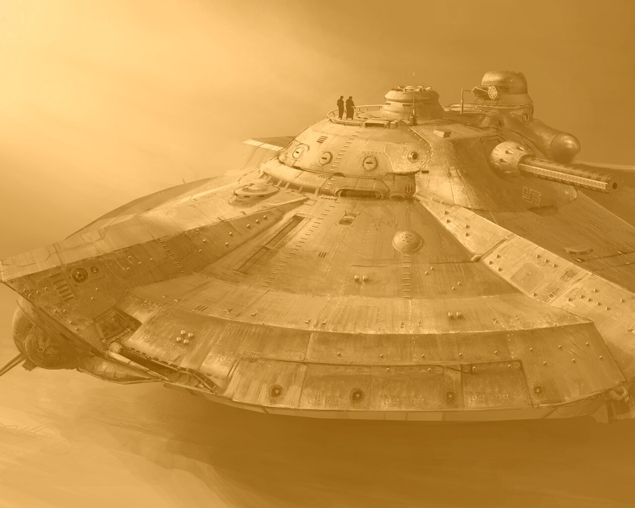 Летающая тарелка. Разработка Рейха. обои