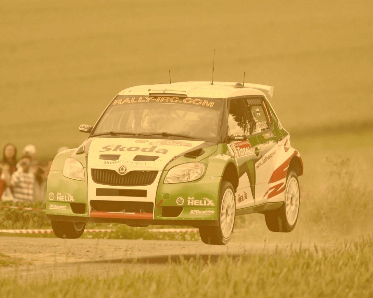 Раллиййная Шкода обои