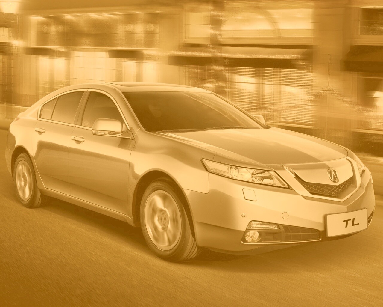 Acura в движении обои