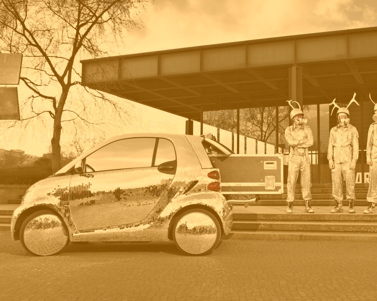 Smart Disco-Ball и 4 оленя обои