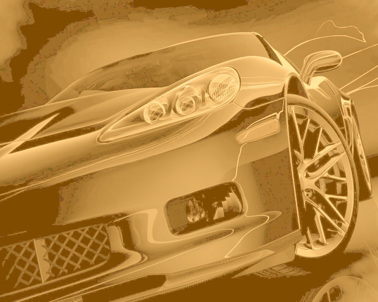 Чёрное авто обои