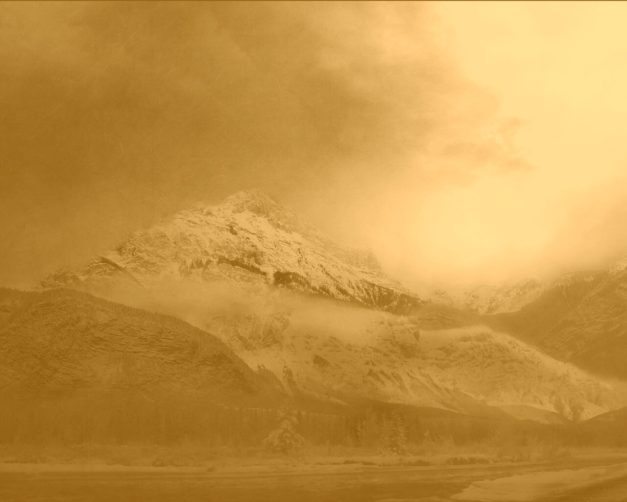 Ч/Б фото гор обои