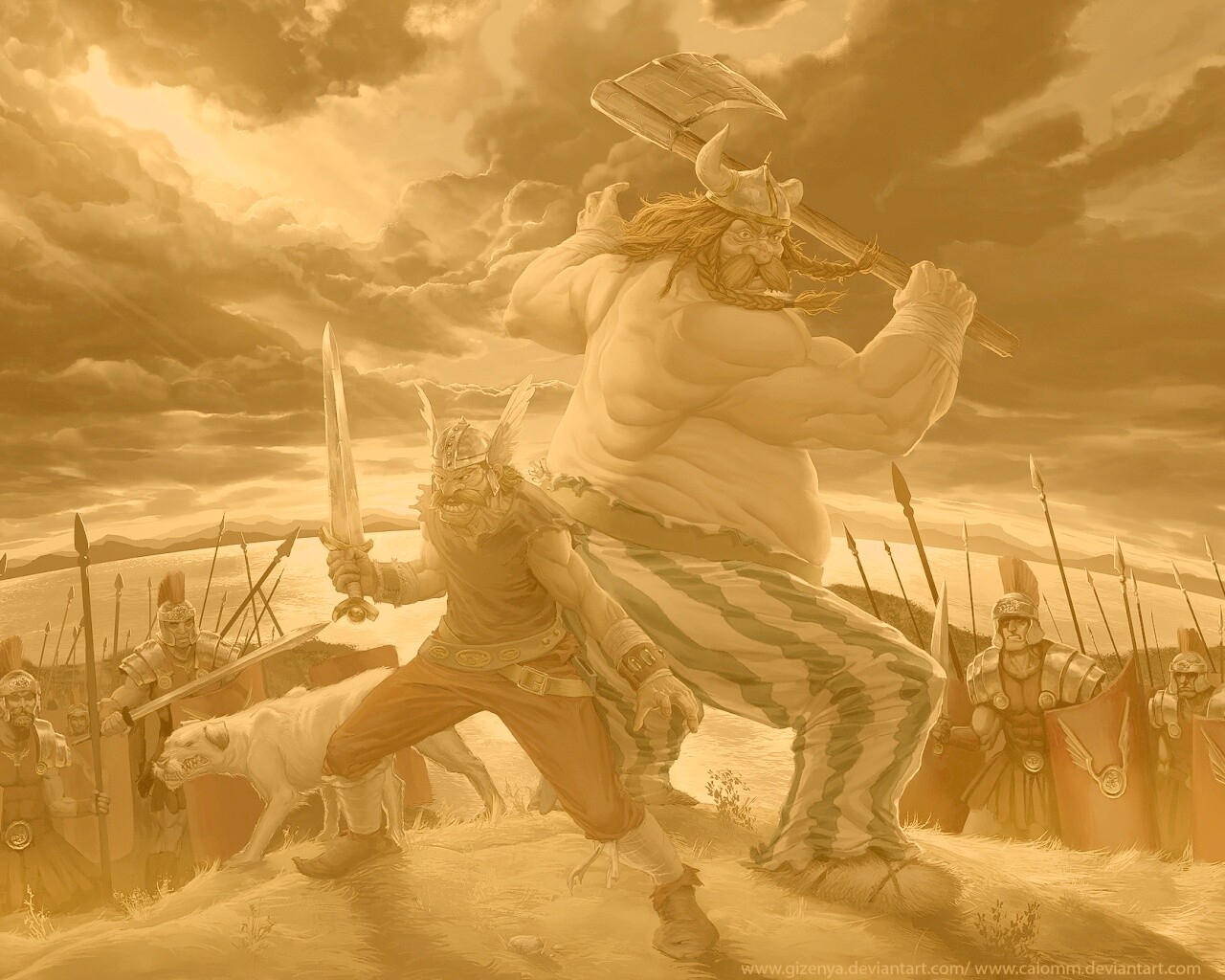 Астерикс и Обеликс по взрослому обои