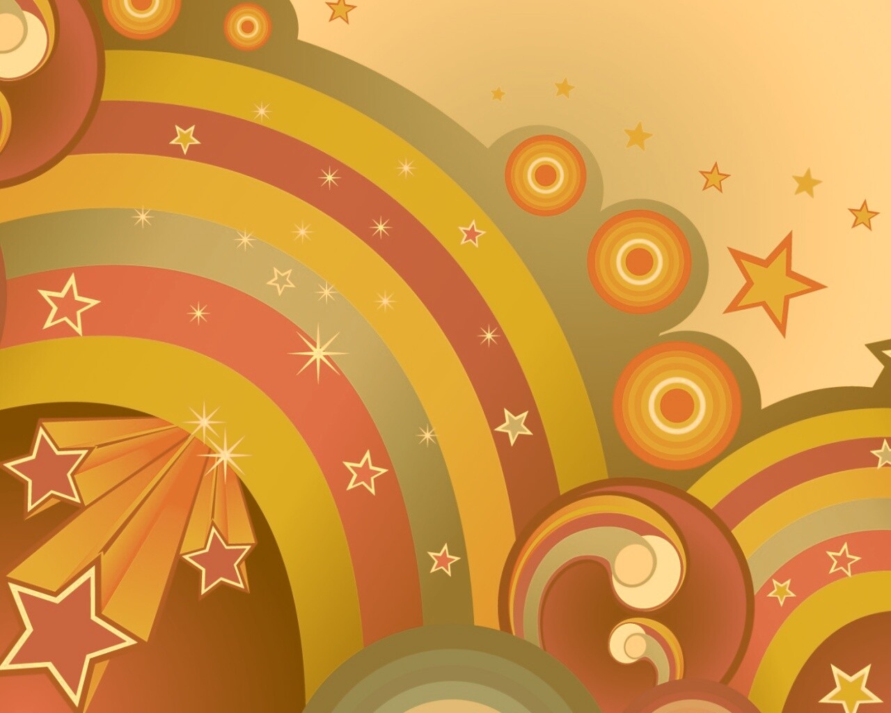 Векторные радуги обои