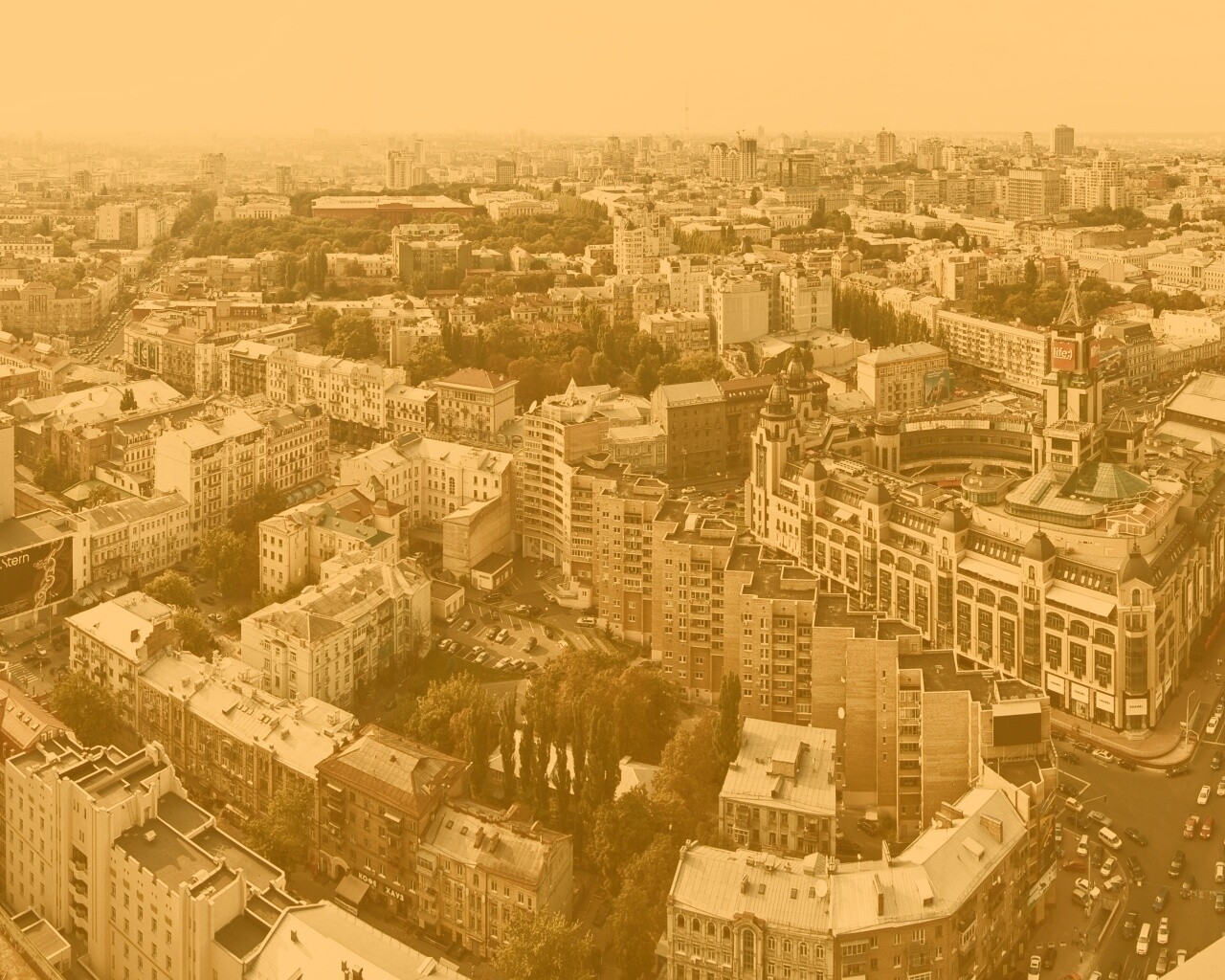 Киевская панорама обои