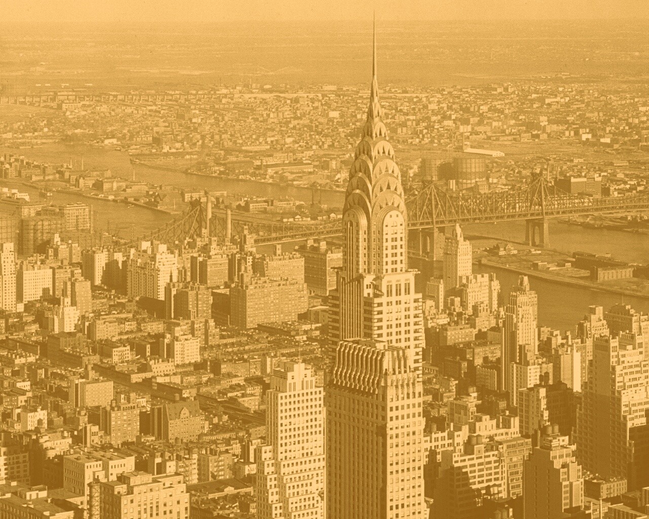 Панорама Нью-Йорка обои