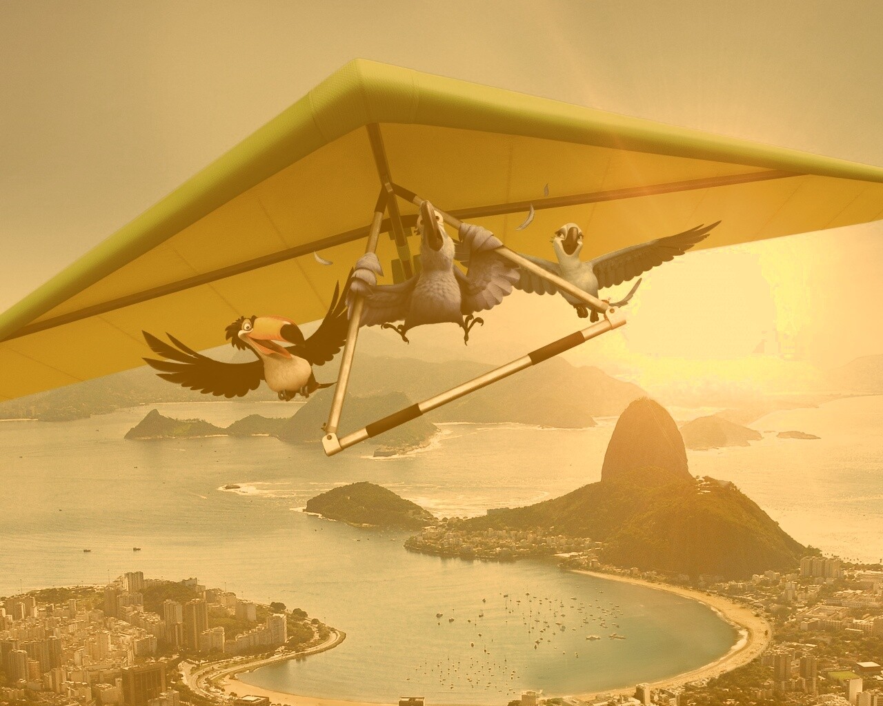 Герои мультфильма Рио обои