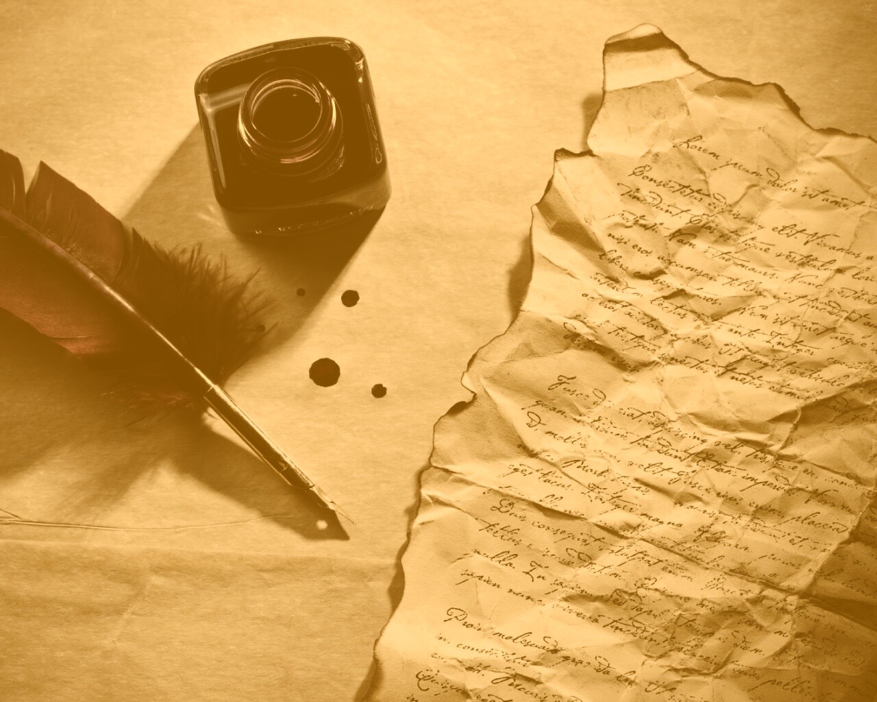 Мятое письмо обои