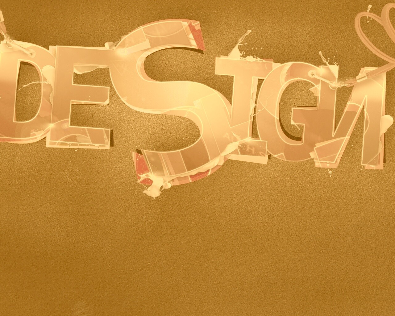 Надпись Design обои