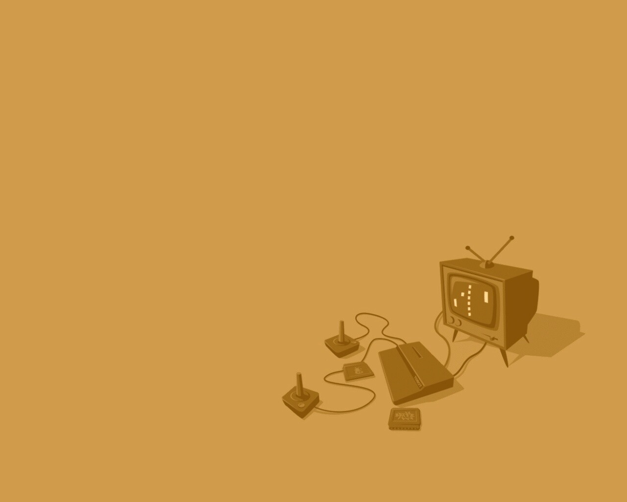 Приставка и телевизор обои