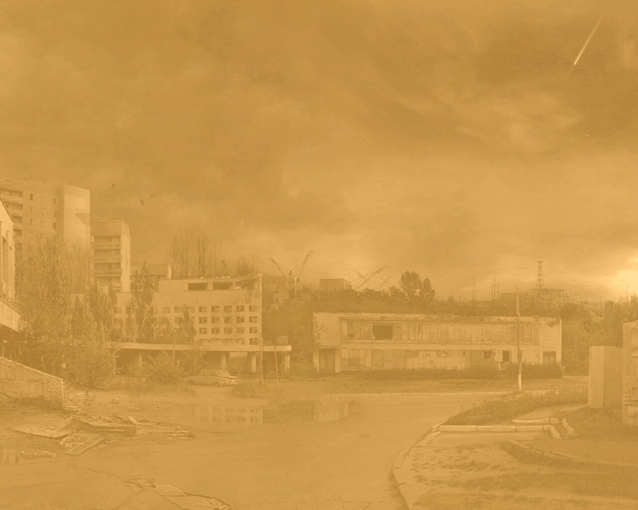 Припять ночью обои