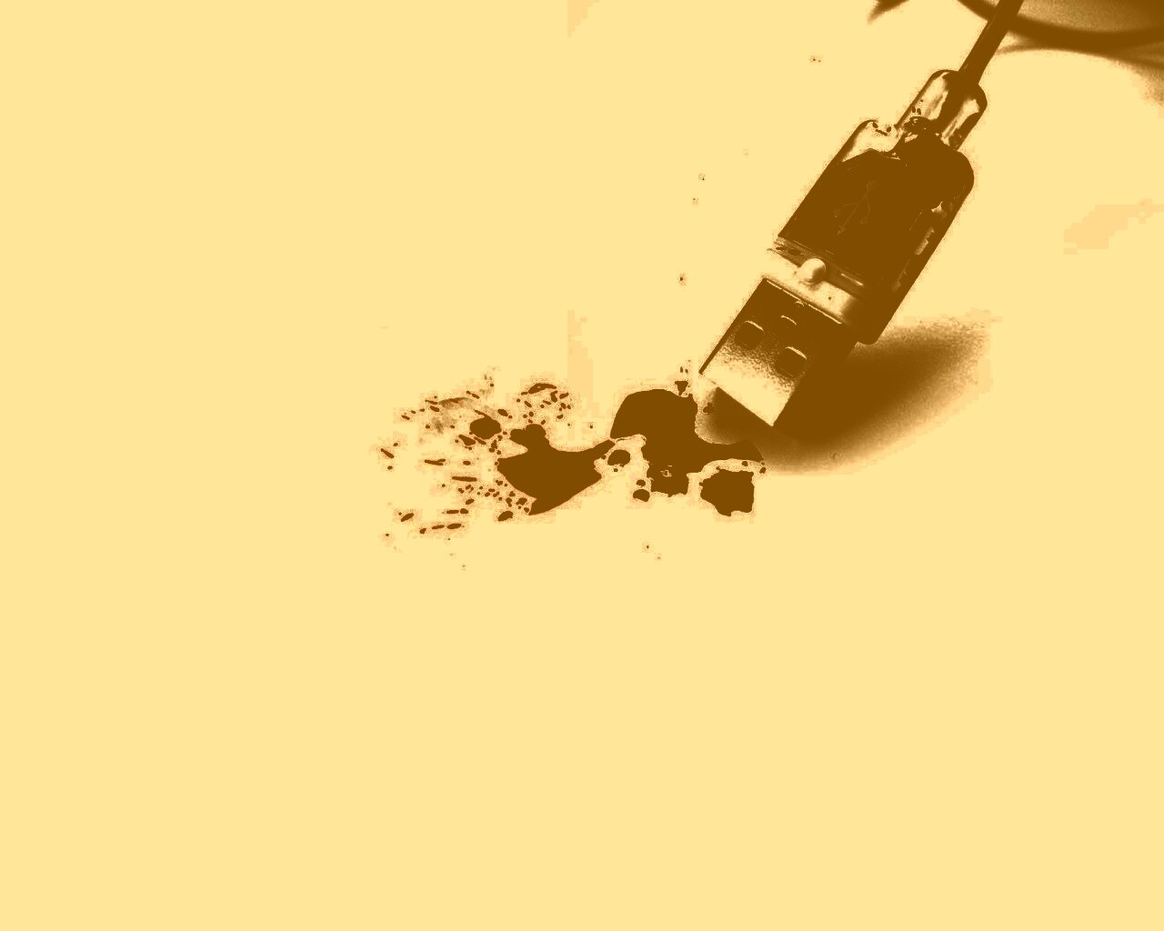 Кровавый usb обои