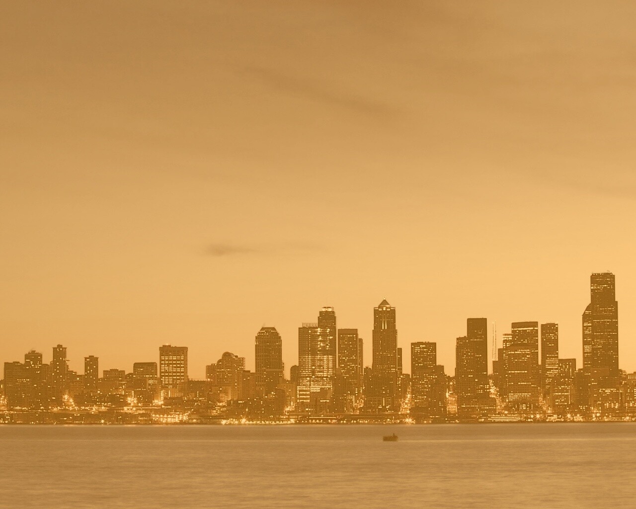 Пейзаж Сиэтла обои