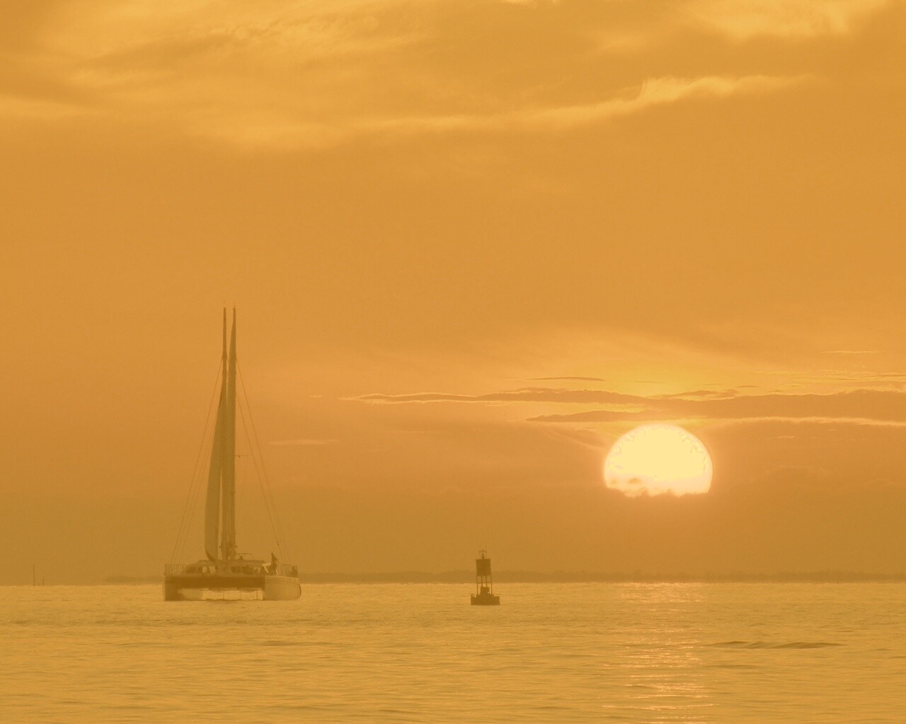 Празднование заката обои