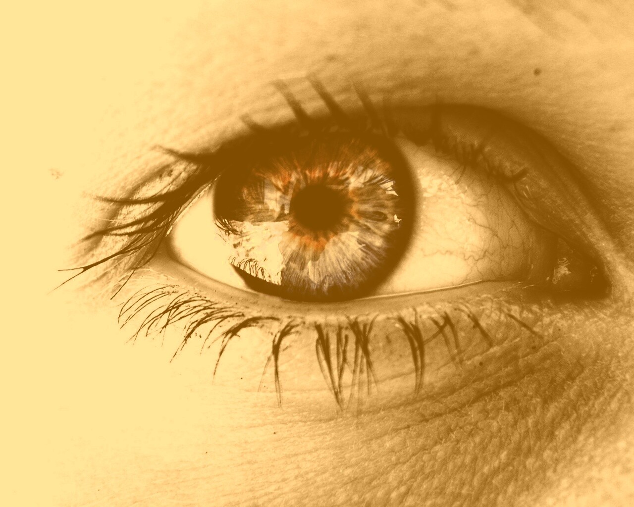 Широко раскрытые глаза обои