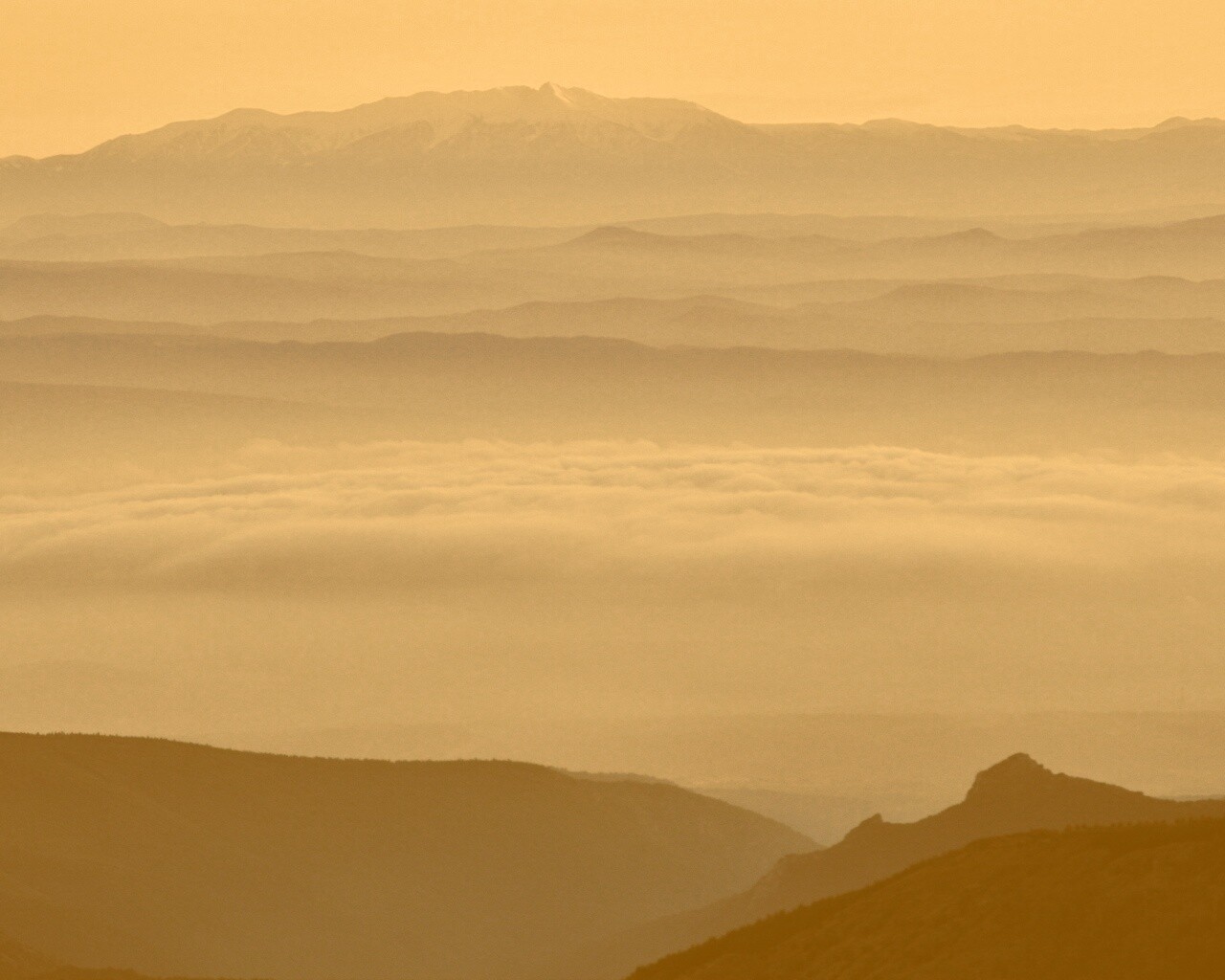 Слой тумана обои