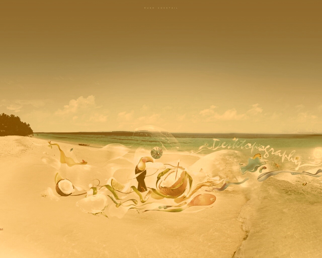 Коктейльный пик обои