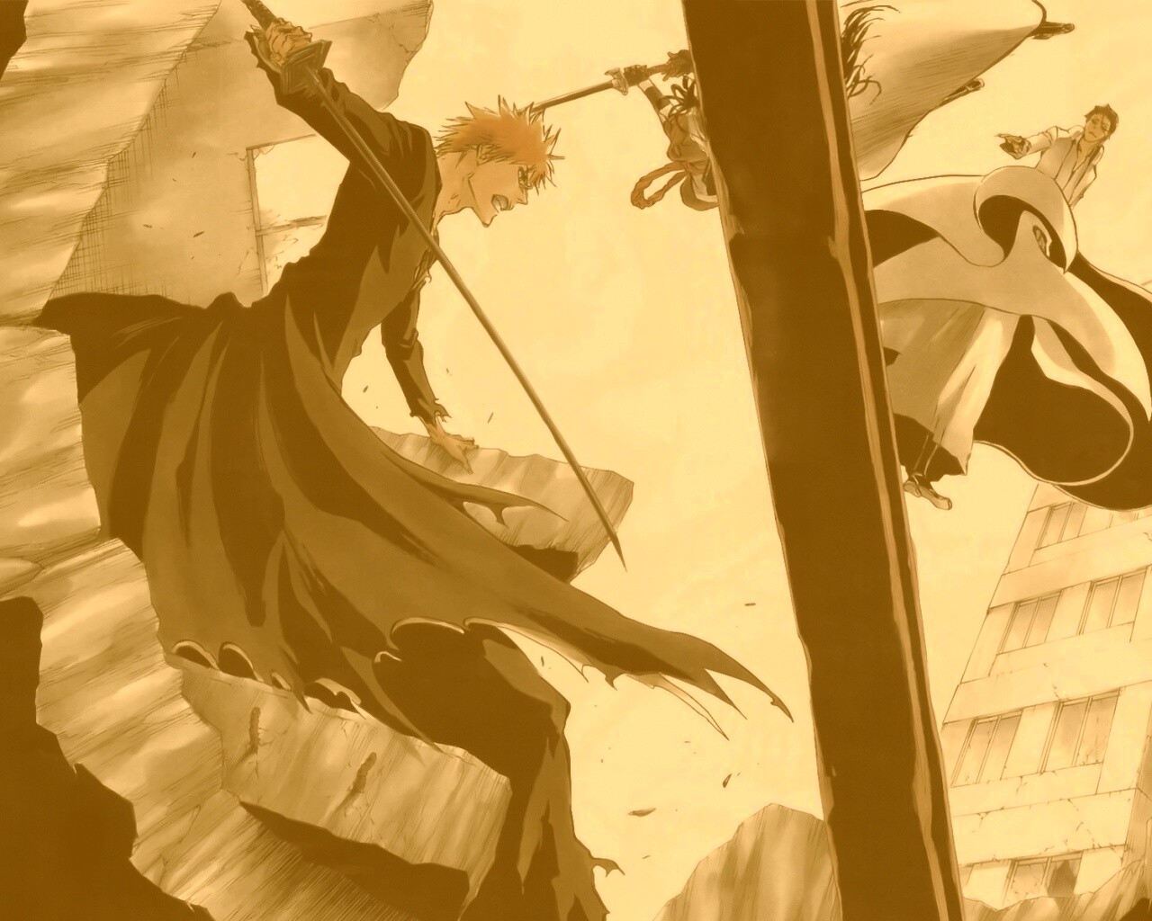 Парень с мечем обои