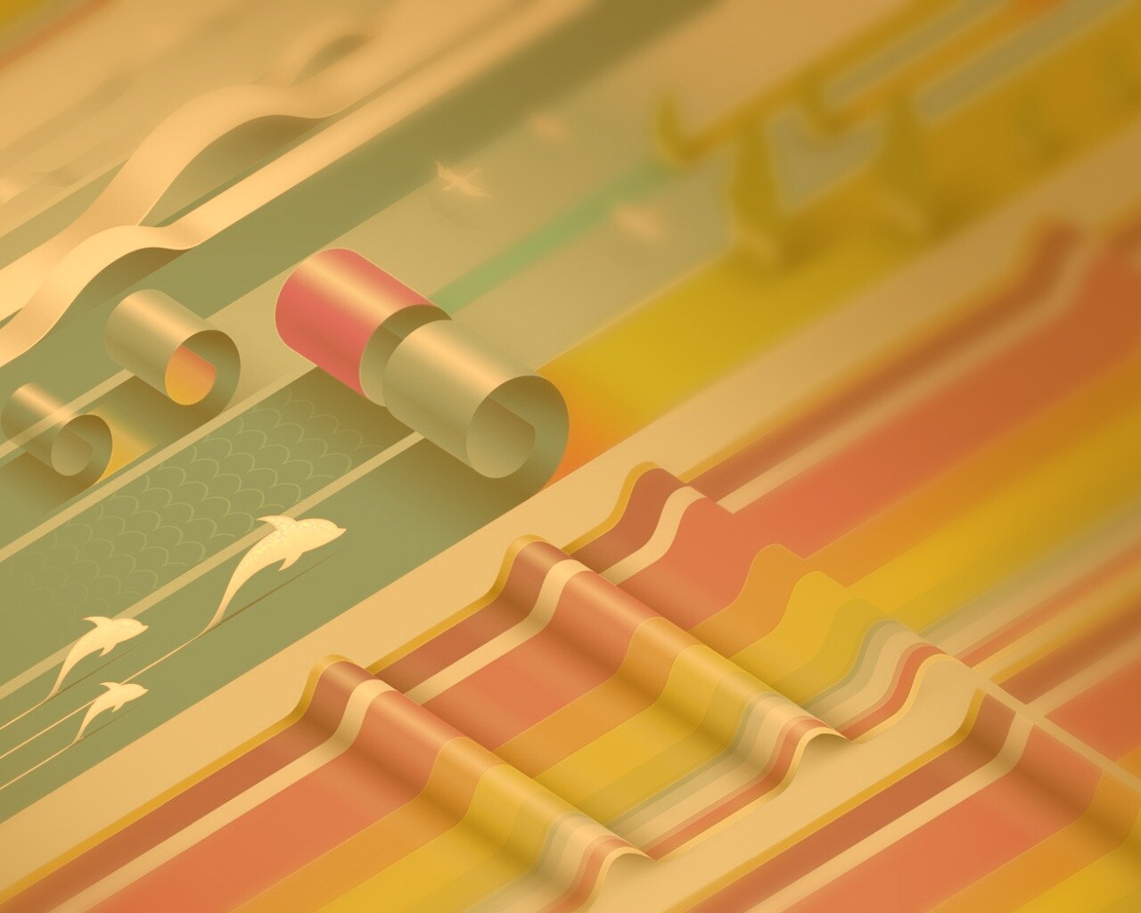 Аппликация из цветной бумаги обои