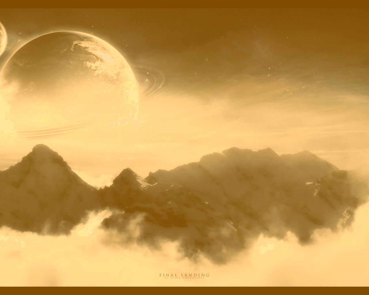 Окончательная посадка обои