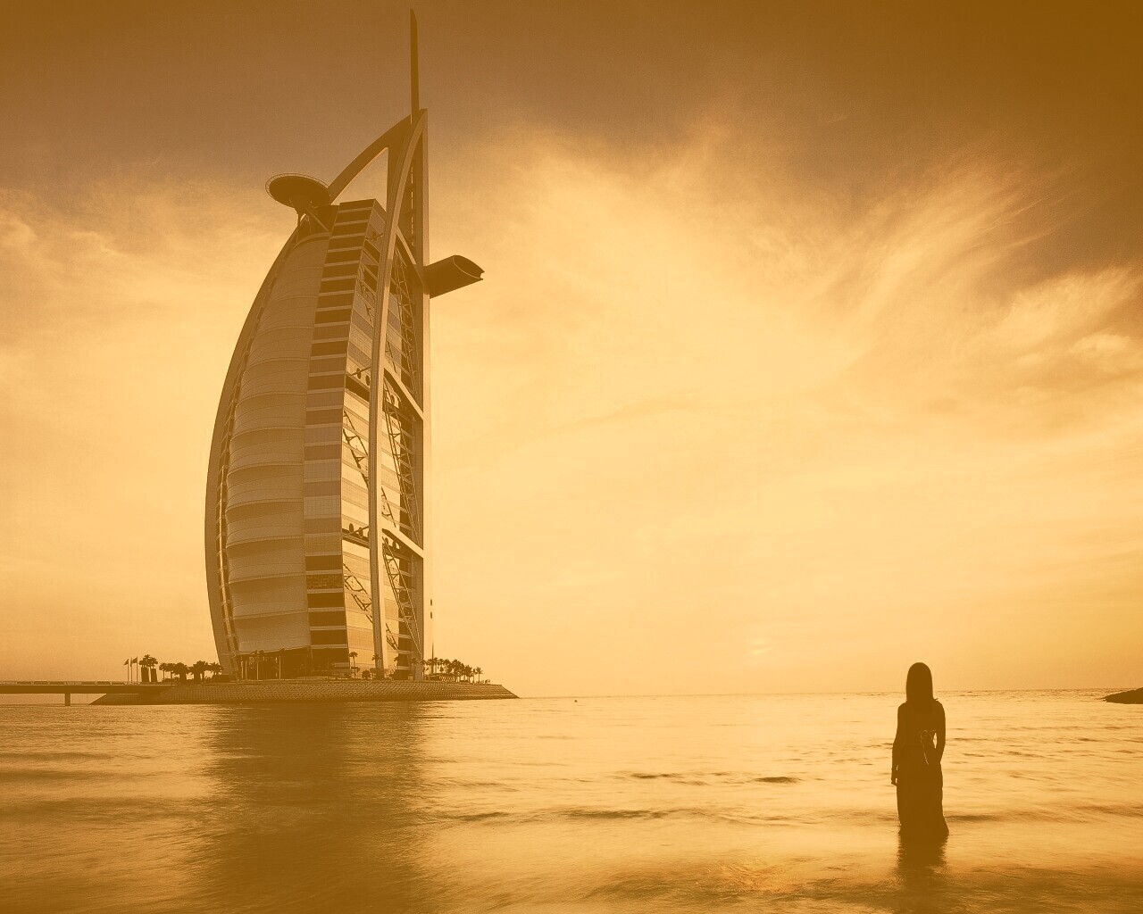 Бурдж Аль Араб в Дубае обои