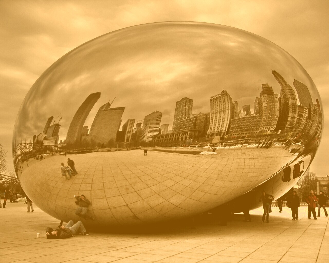 Облачные ворота обои