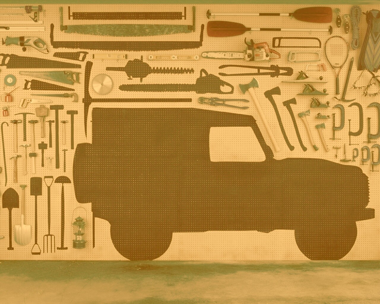 Типичный гараж обои