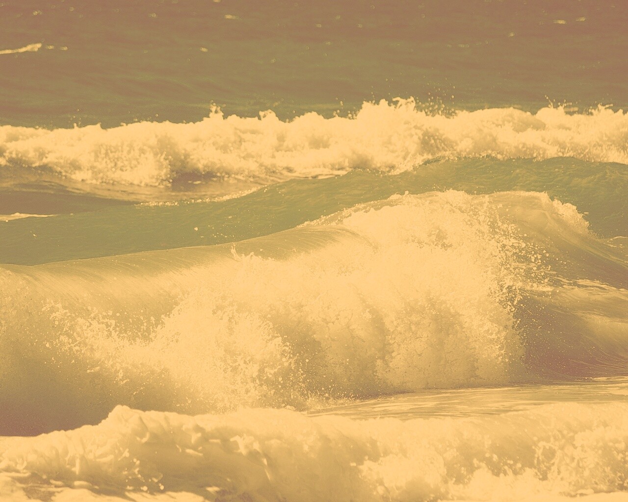 Голубые волны обои