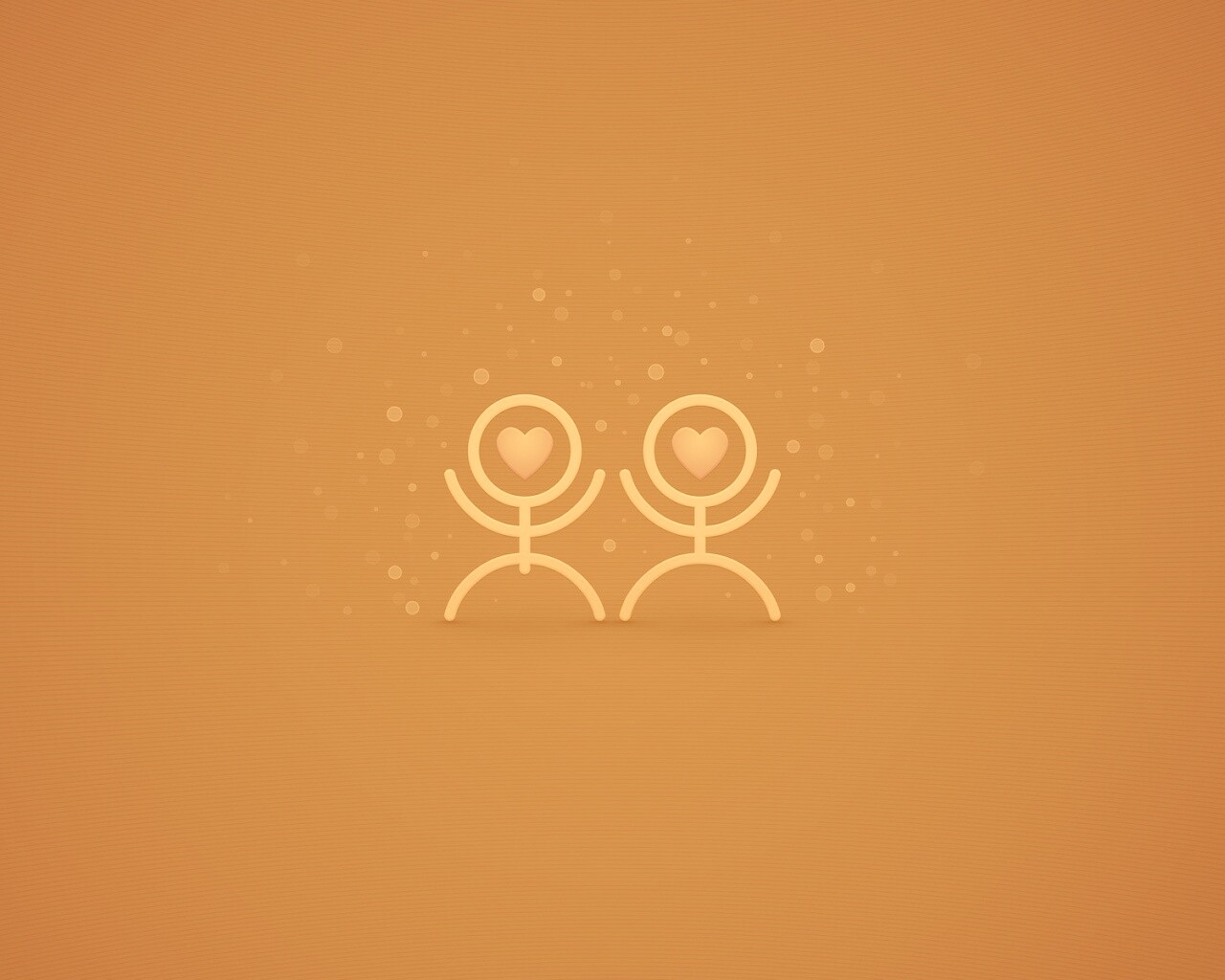 Влюблённые человечки обои