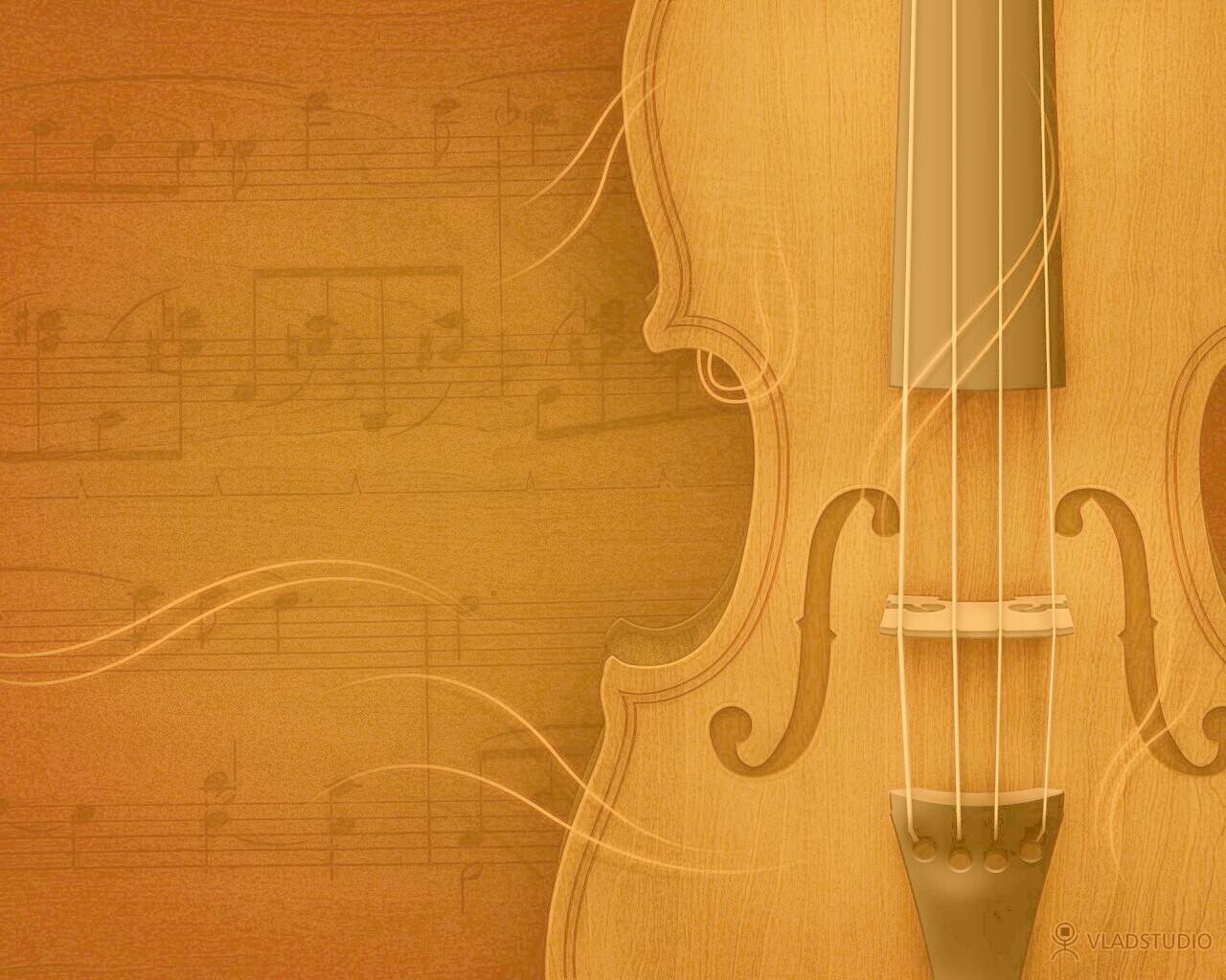 Скрипка обои