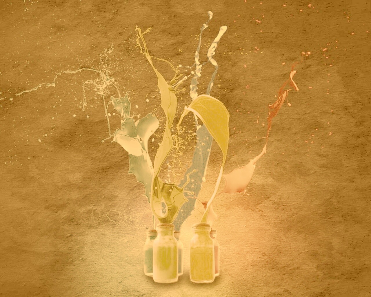 Разливающийеся краски обои