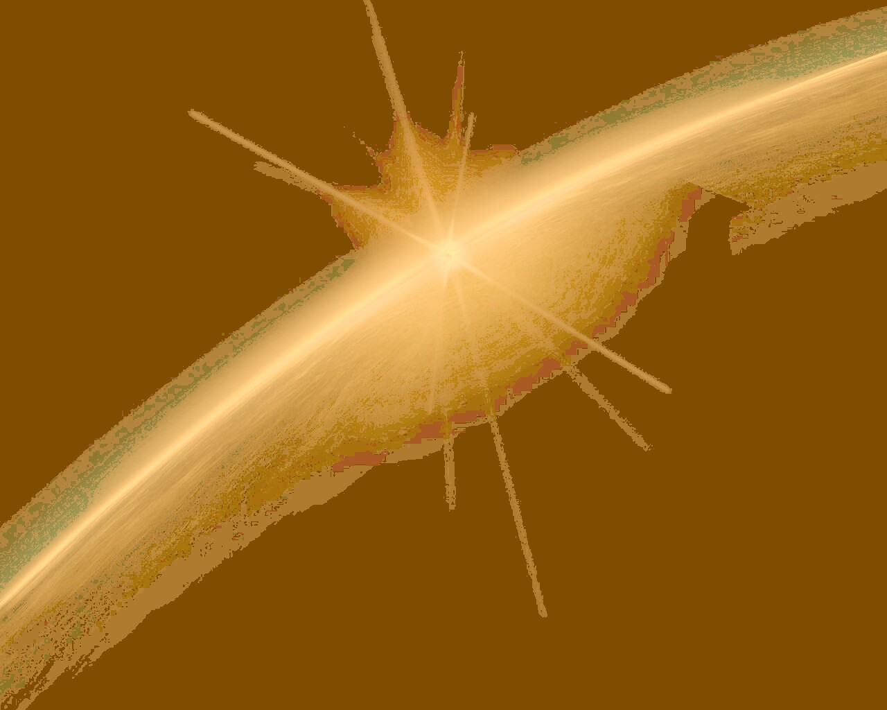 Солнце выглядывает из-за горизонта обои