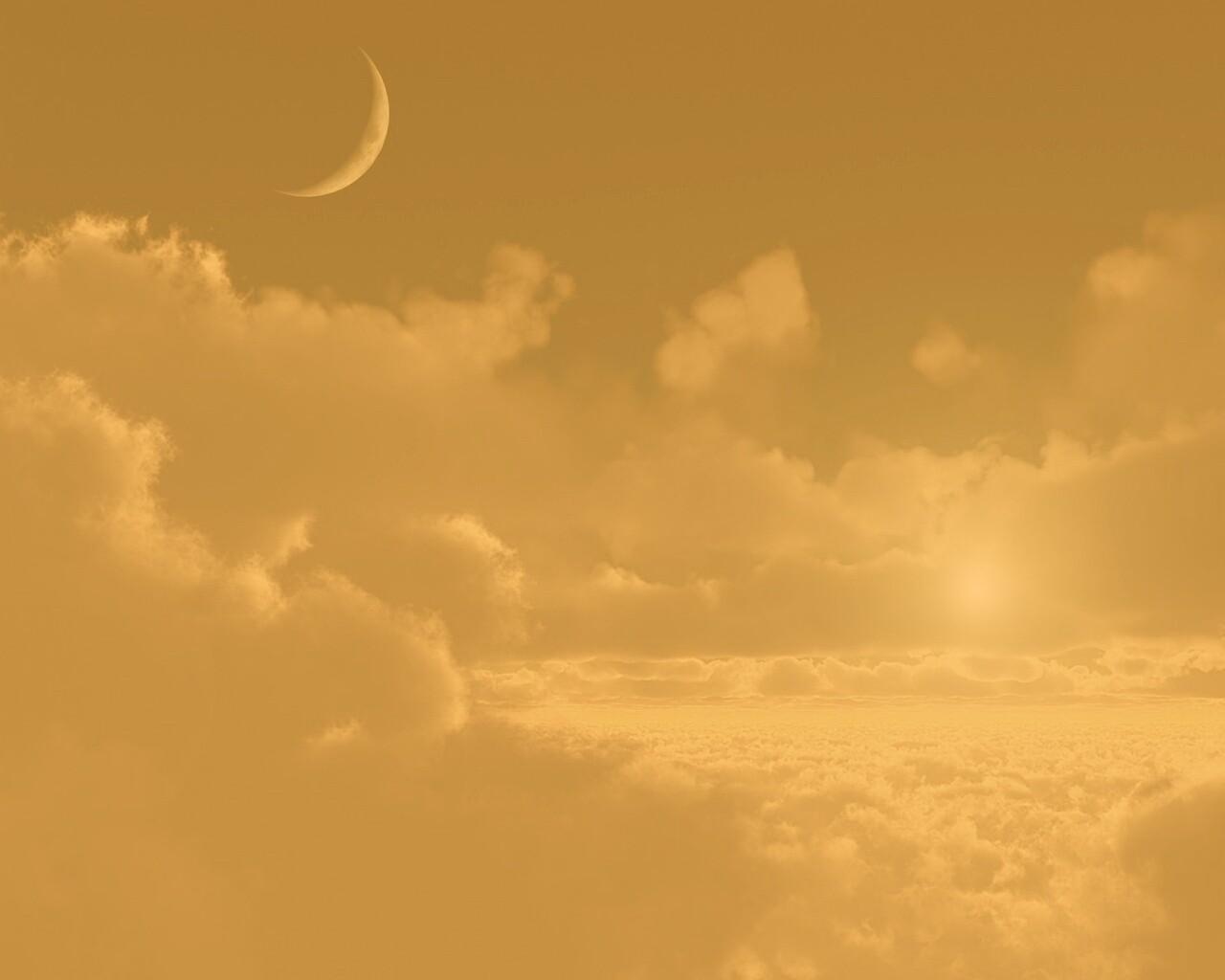 Над облаками обои