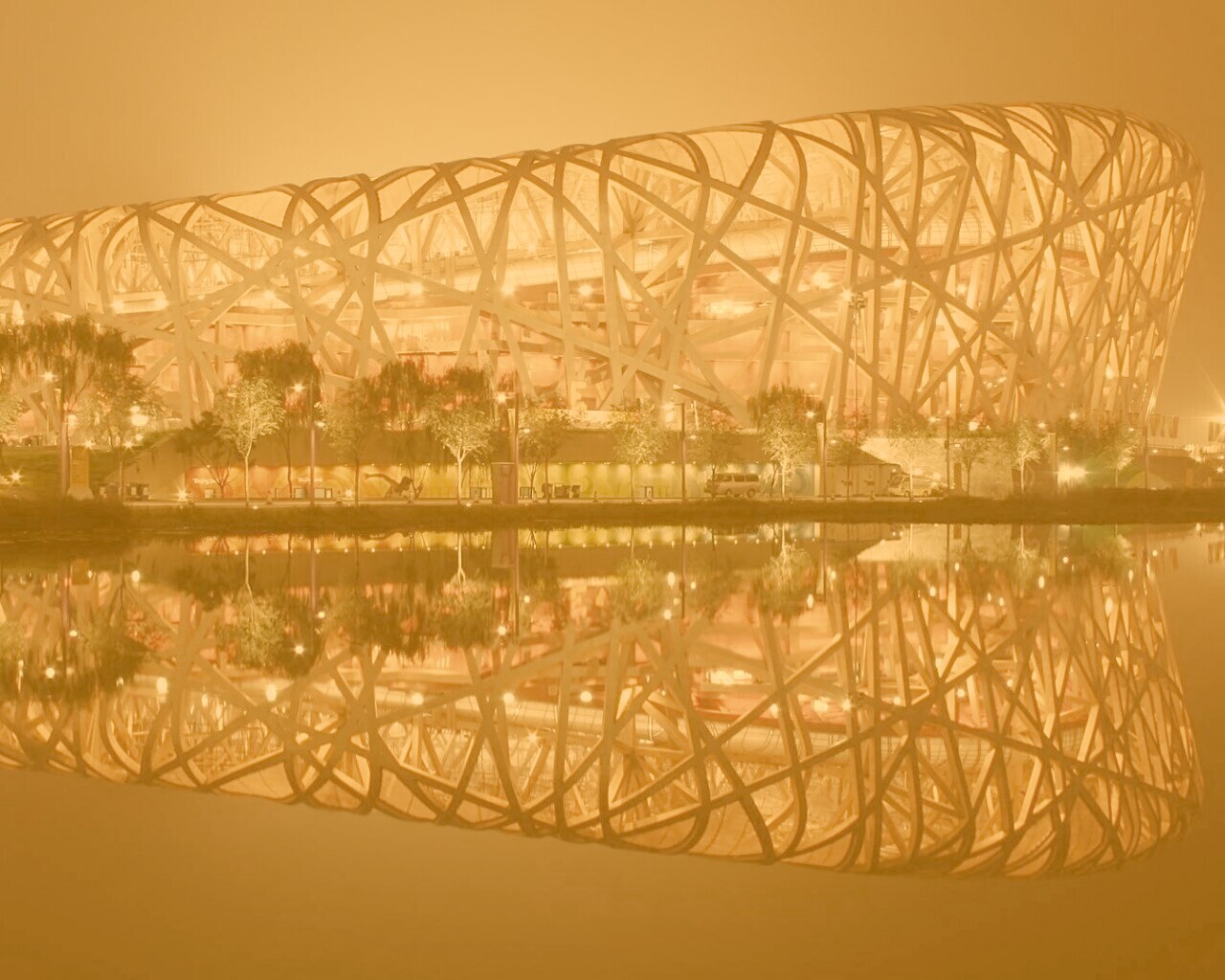 Олимпийский стадион Birds Nest обои