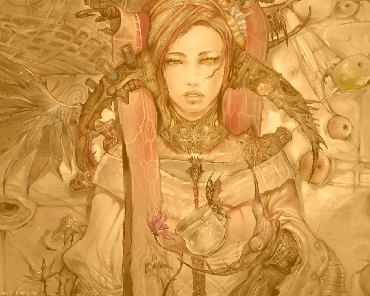 Странная девушка обои