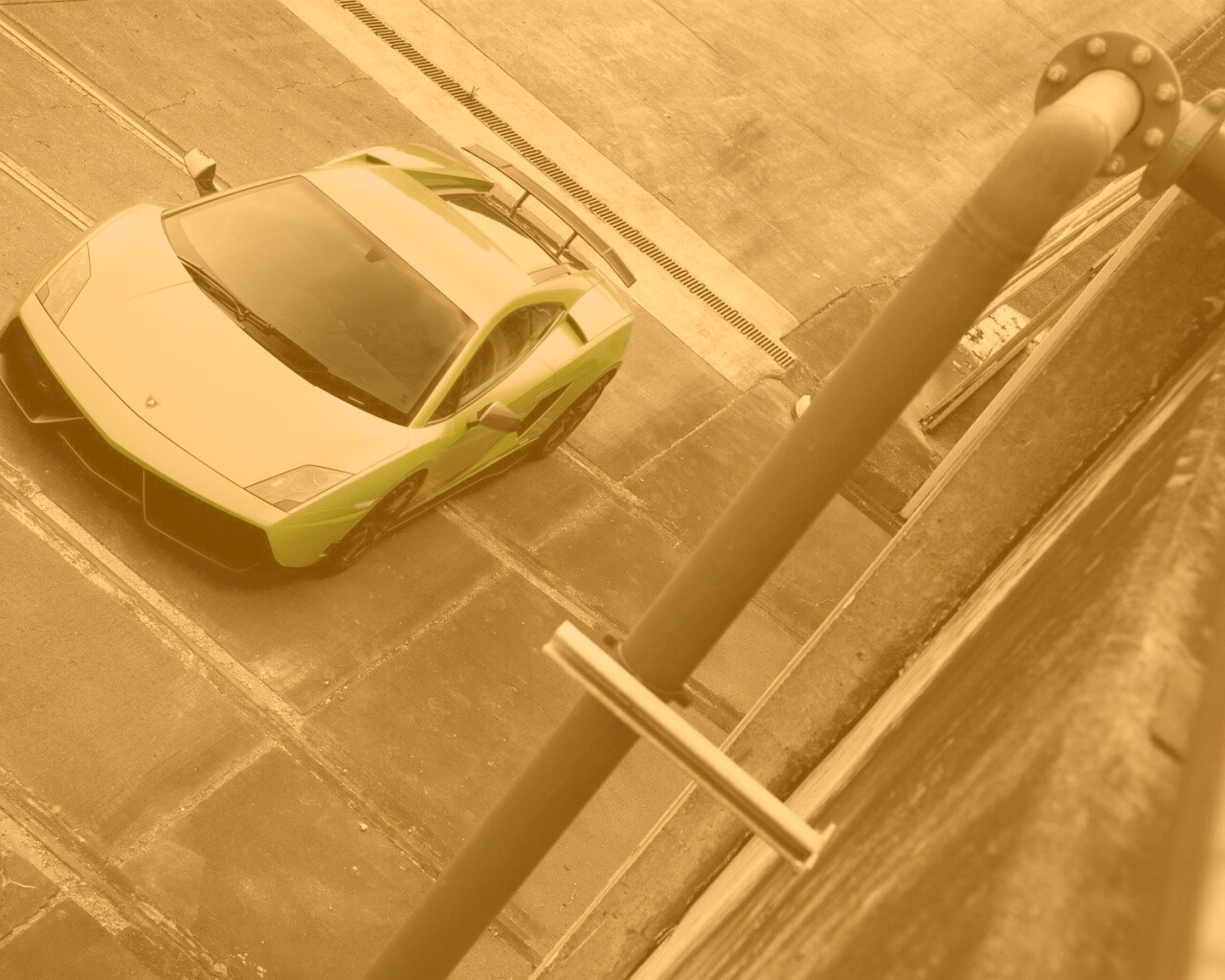 Зелёный Ламбо обои