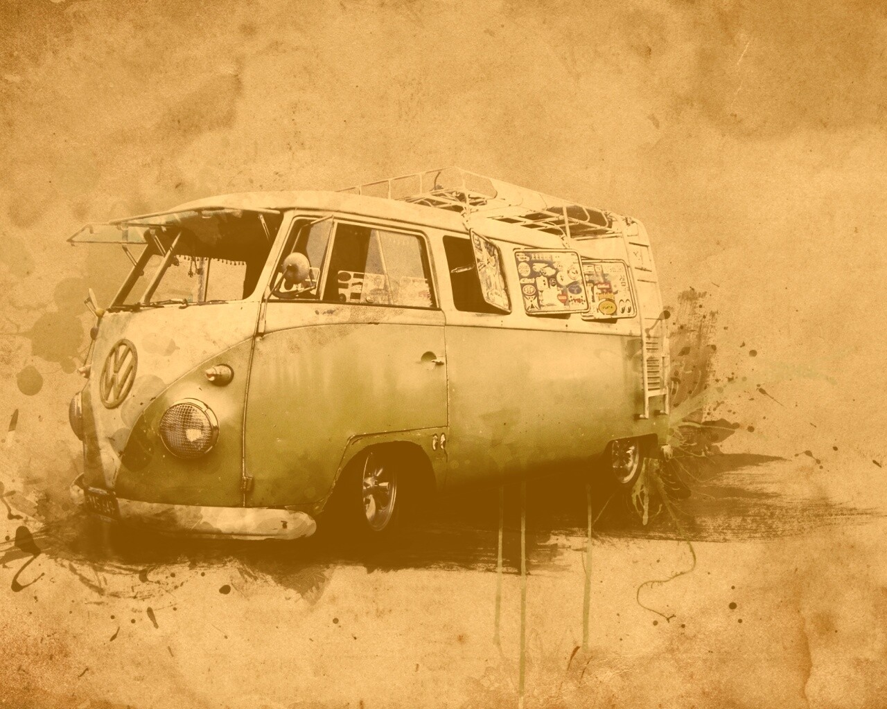 Фольксваген 56 года - лучший фургон для путешествий обои
