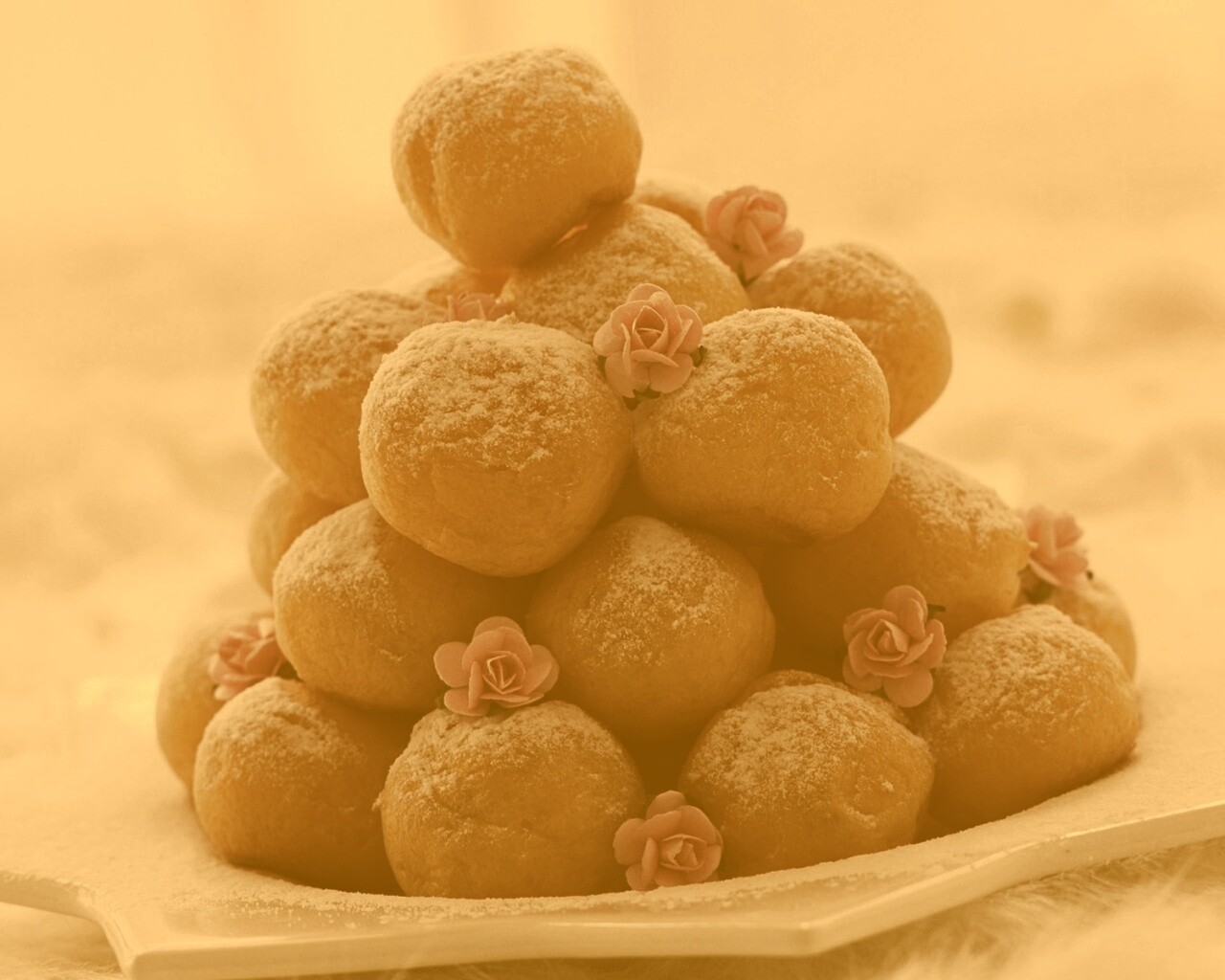 Круглые пироженки обои