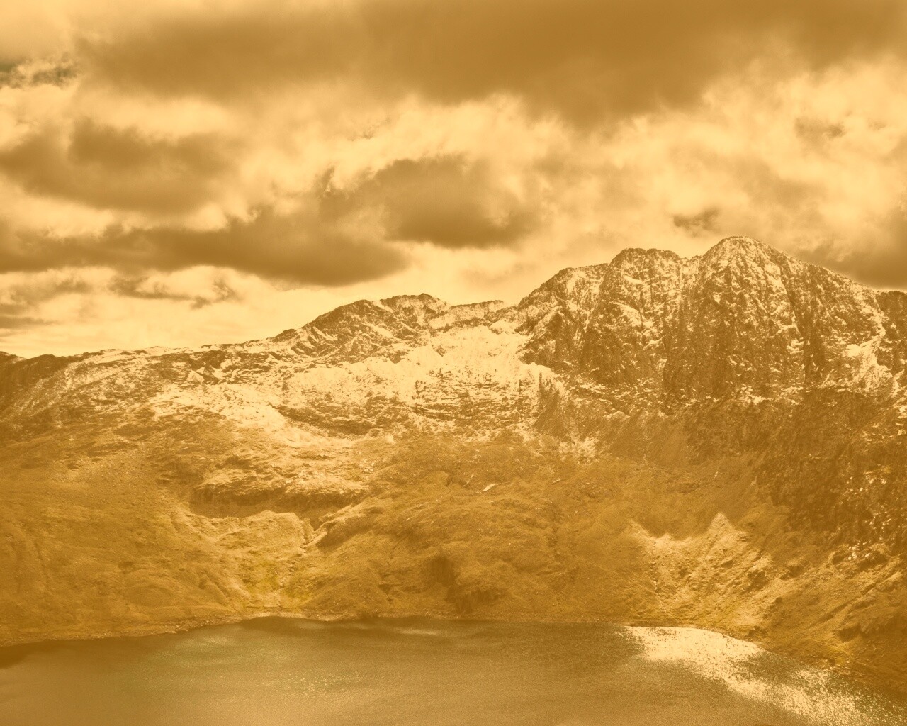 Вид на горы обои