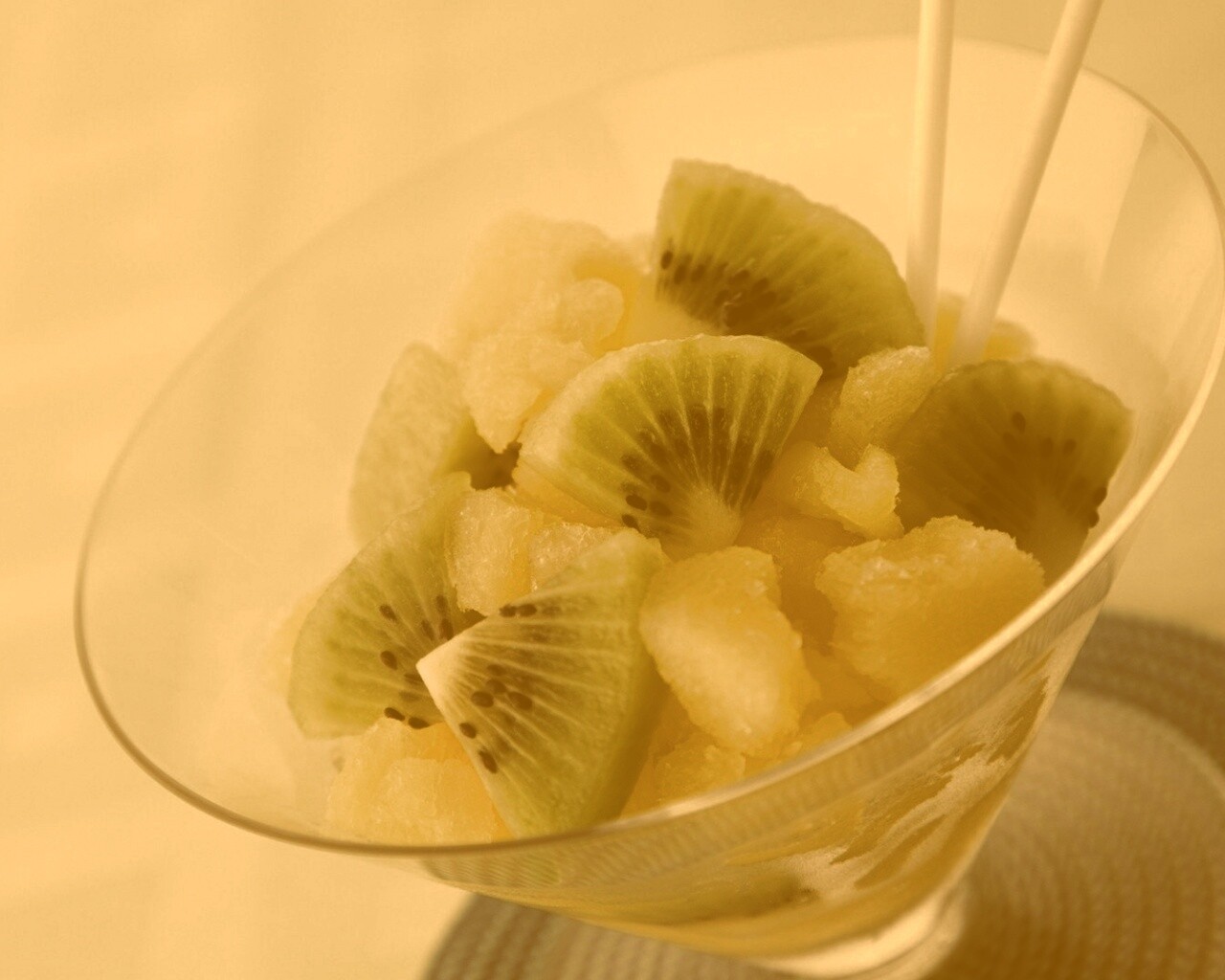 Мороженое с киви обои