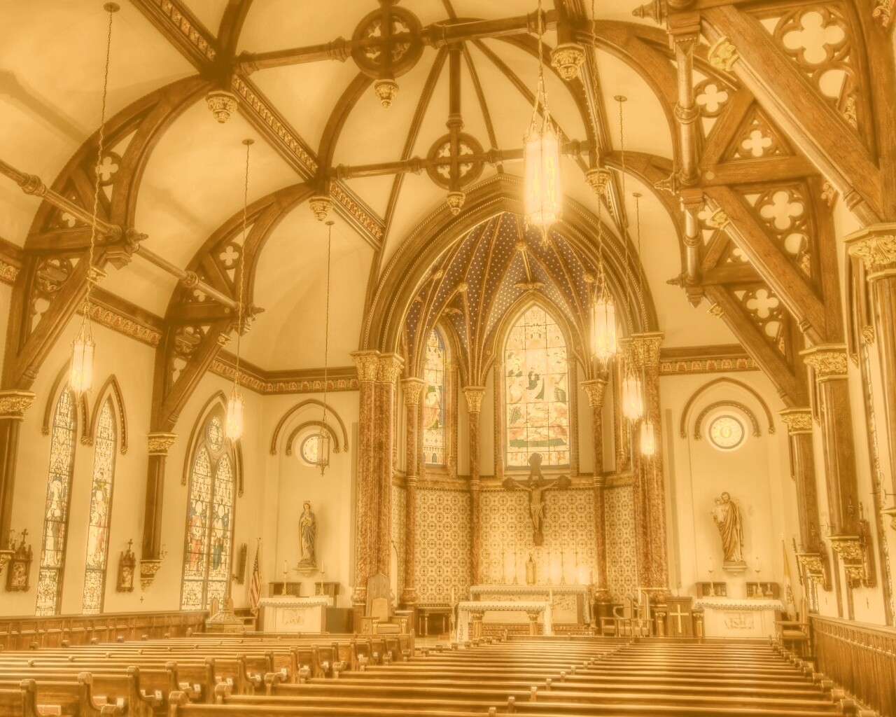 Внутреннее убранство собора обои