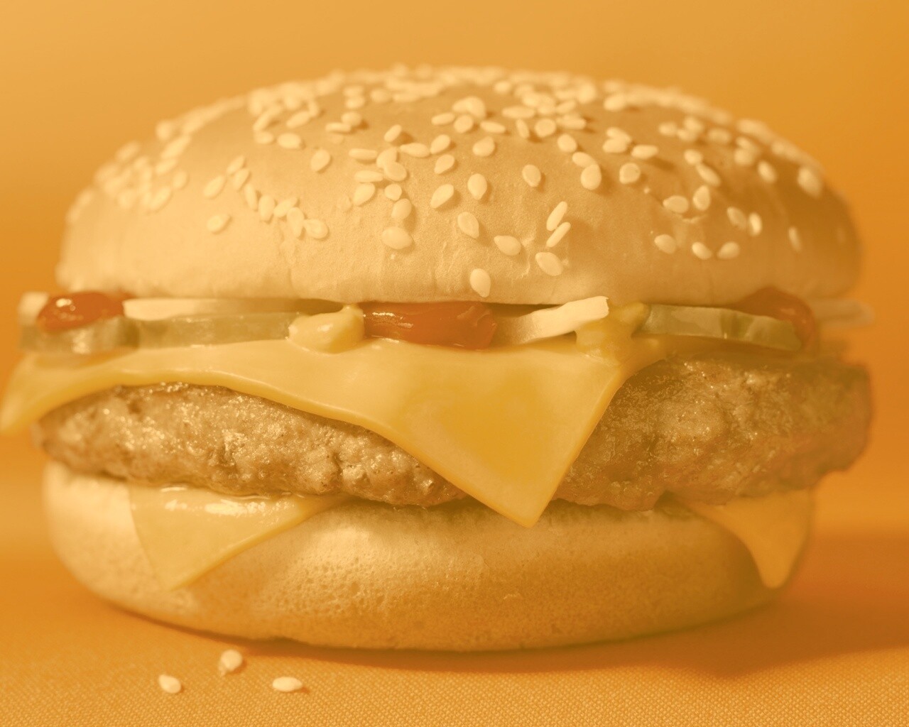 Сочный чизбургер обои