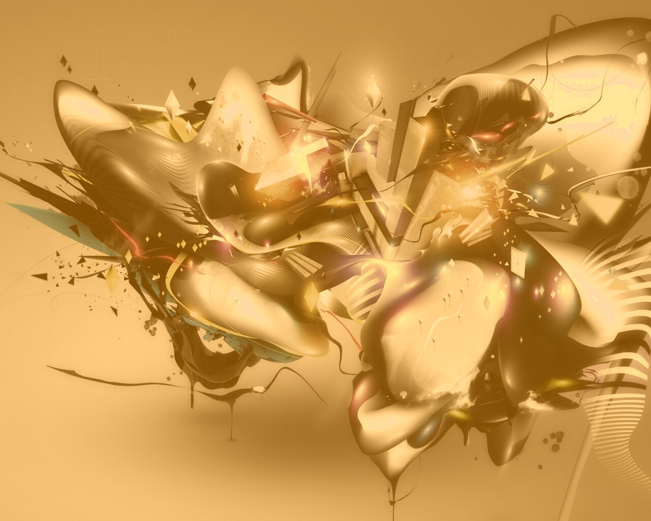 Яркая абстракция обои