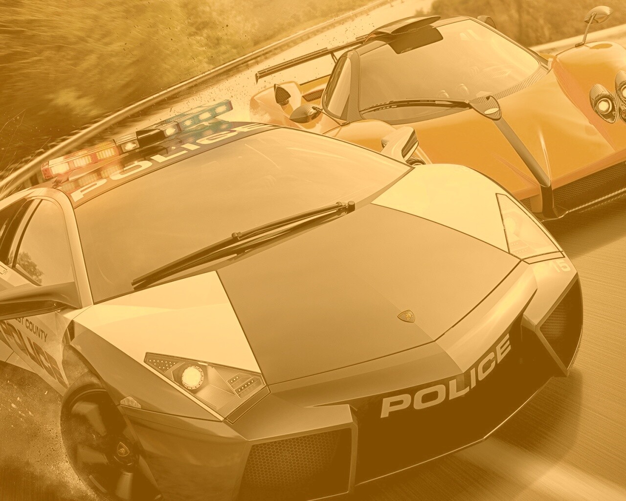 Полицейская погоня из Need For Speed обои