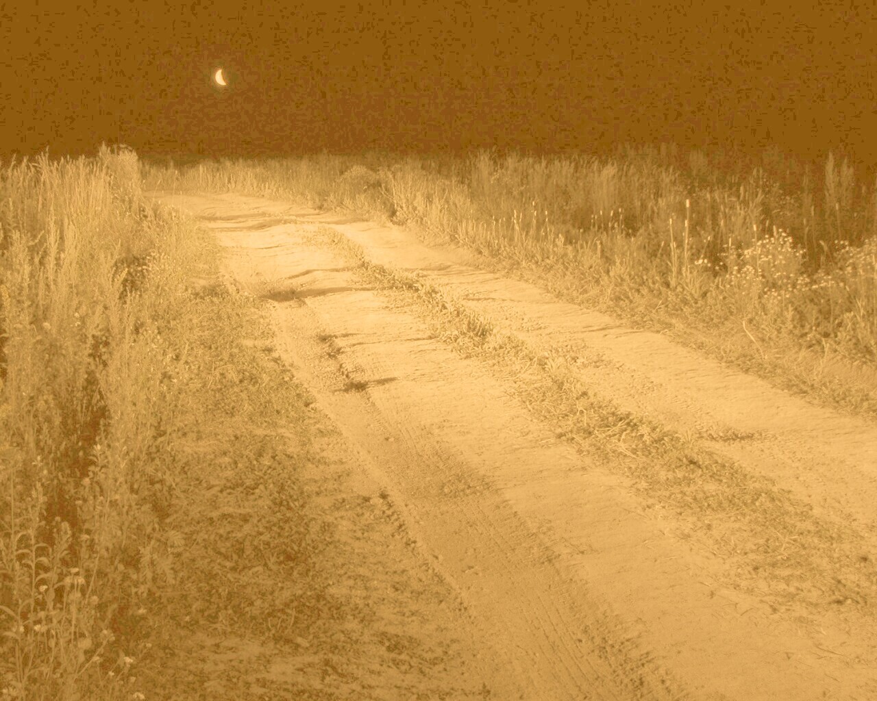 Ночная дорога обои