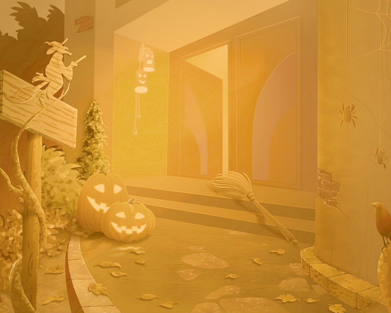 У входа обои